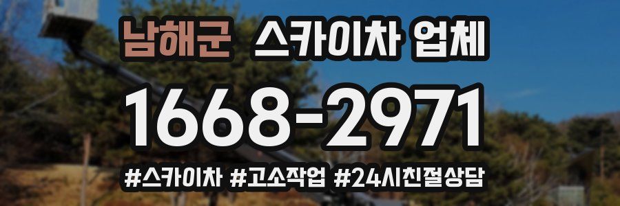 남해군 스카이차 업체