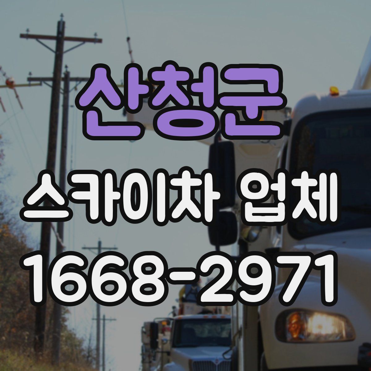 산청군 스카이차 업체