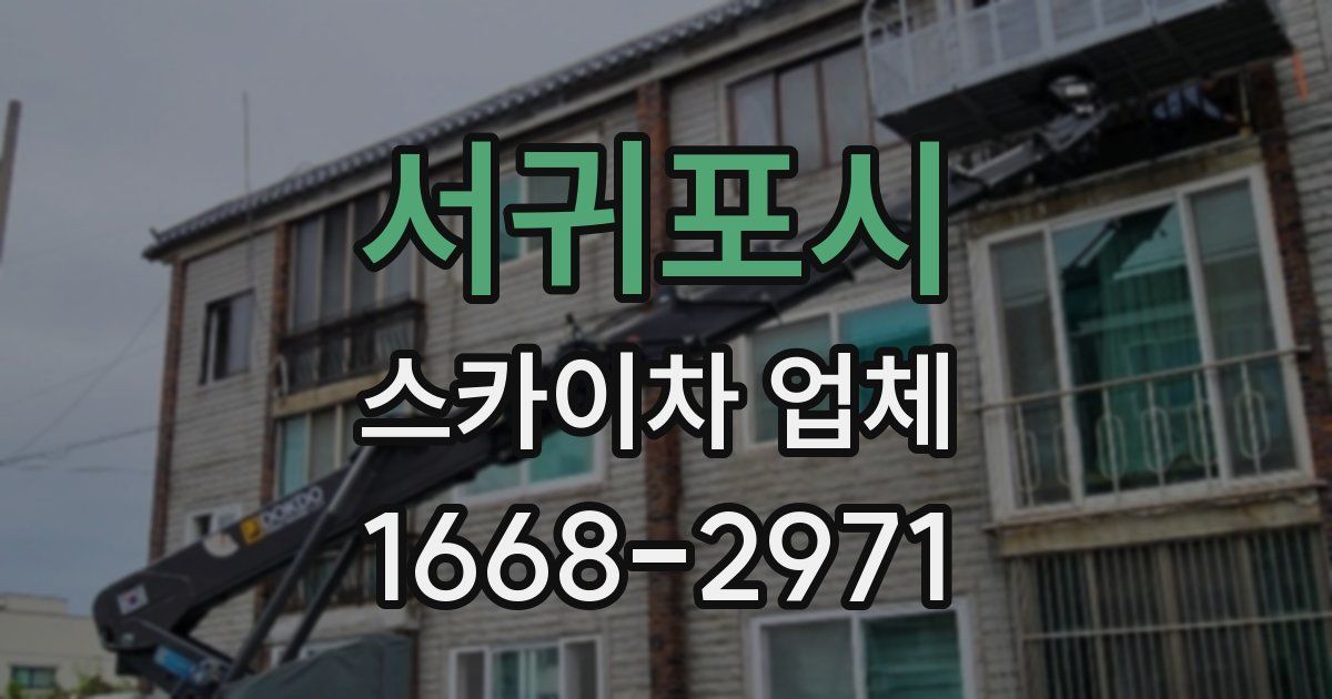 서귀포시 스카이차 업체