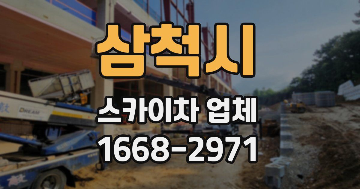삼척시 스카이차 업체