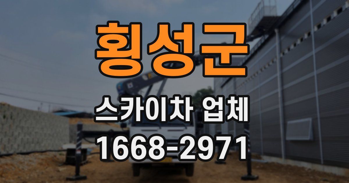 횡성군 스카이차 업체