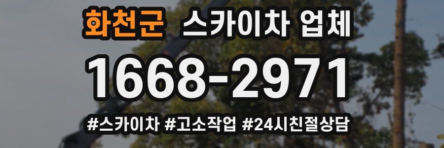 화천군 스카이차 업체