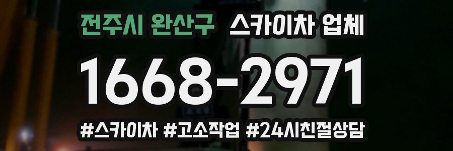 전주시 완산구 스카이차 업체