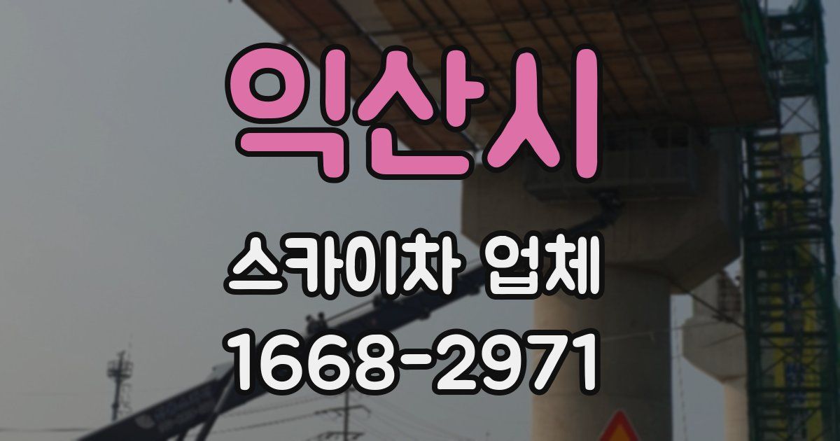 익산시 스카이차 업체