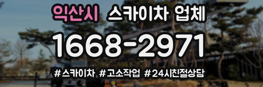 익산시 스카이차 업체
