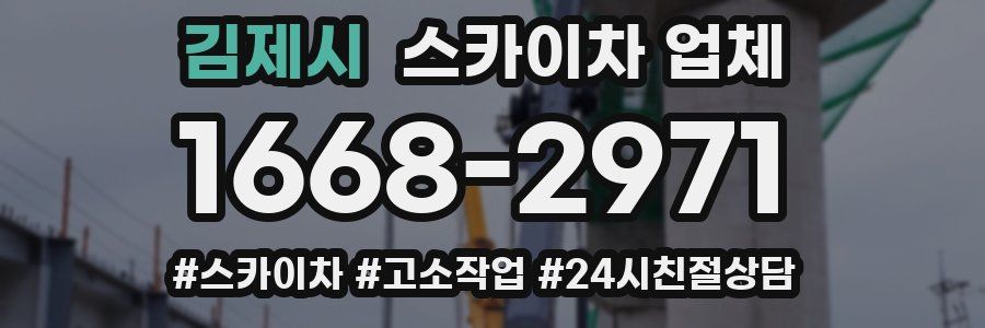 김제시 스카이차 업체