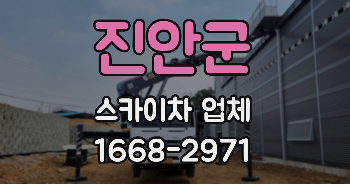 진안군 스카이차 업체