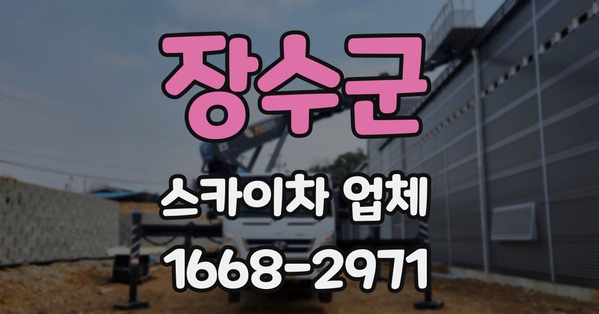 장수군 스카이차 업체