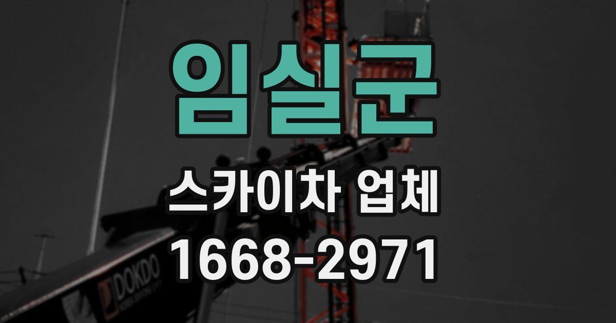 임실군 스카이차 업체