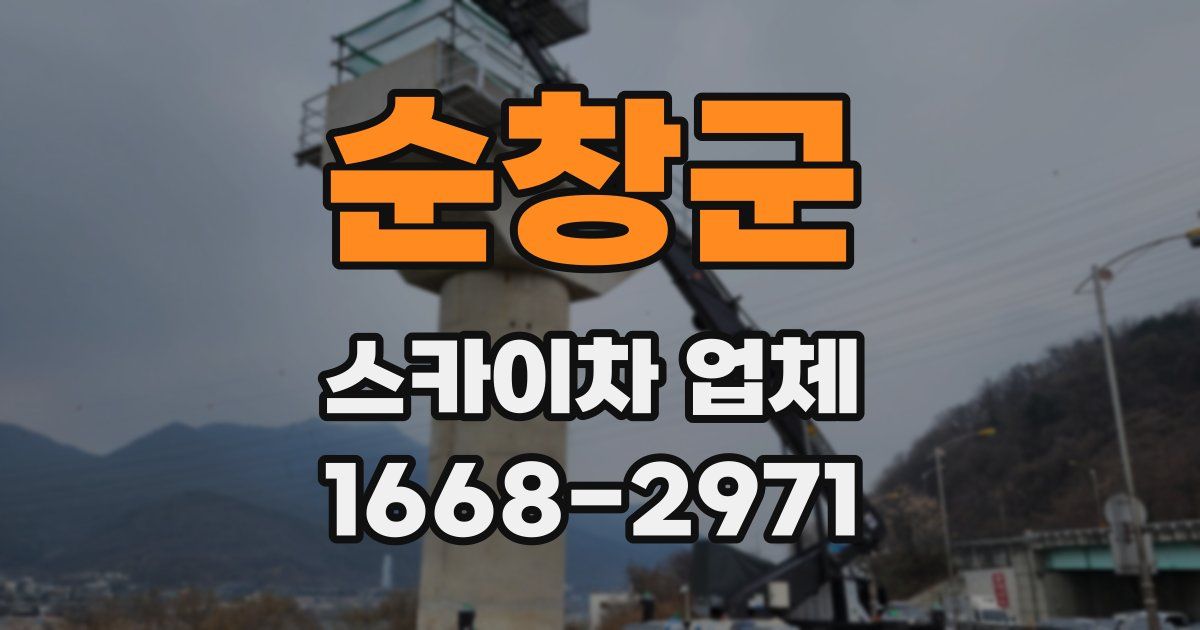 순창군 스카이차 업체