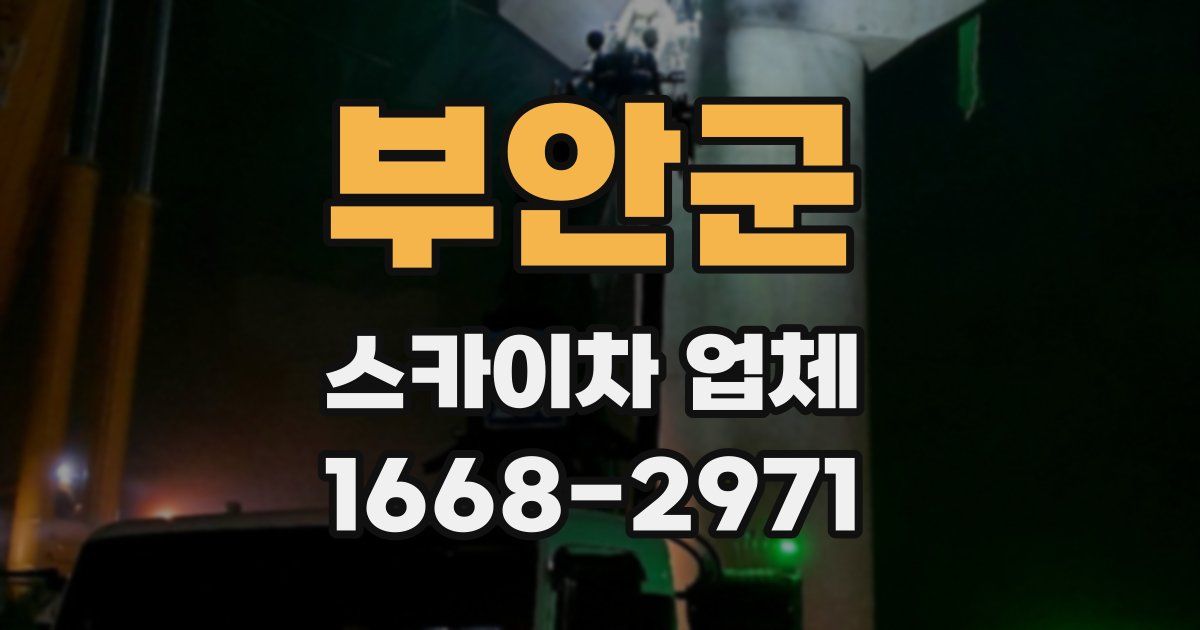 부안군 스카이차 업체