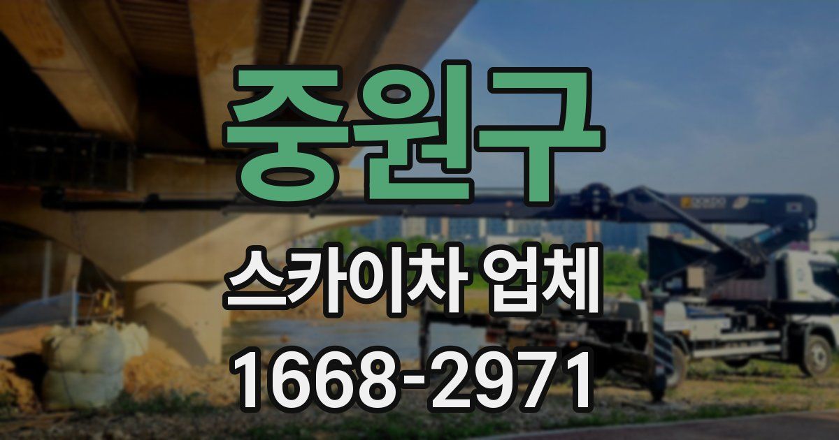 중원구 스카이차 업체