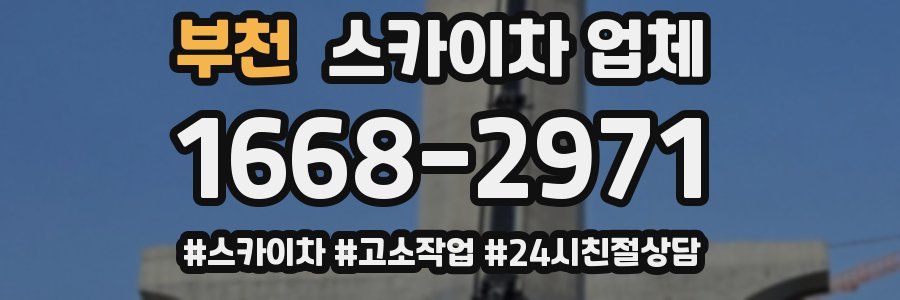 부천 스카이차 업체