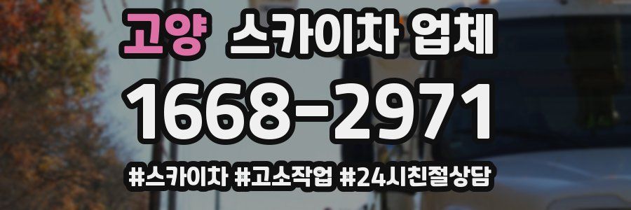 고양 스카이차 업체