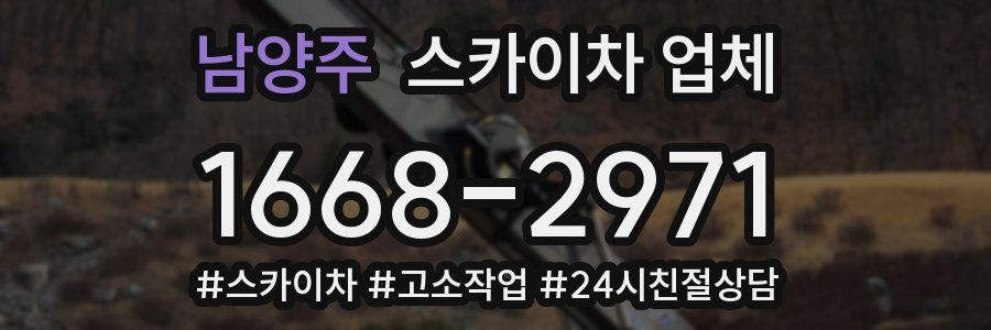 남양주 스카이차 업체