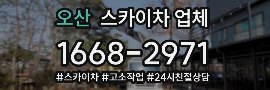 오산 스카이차 업체