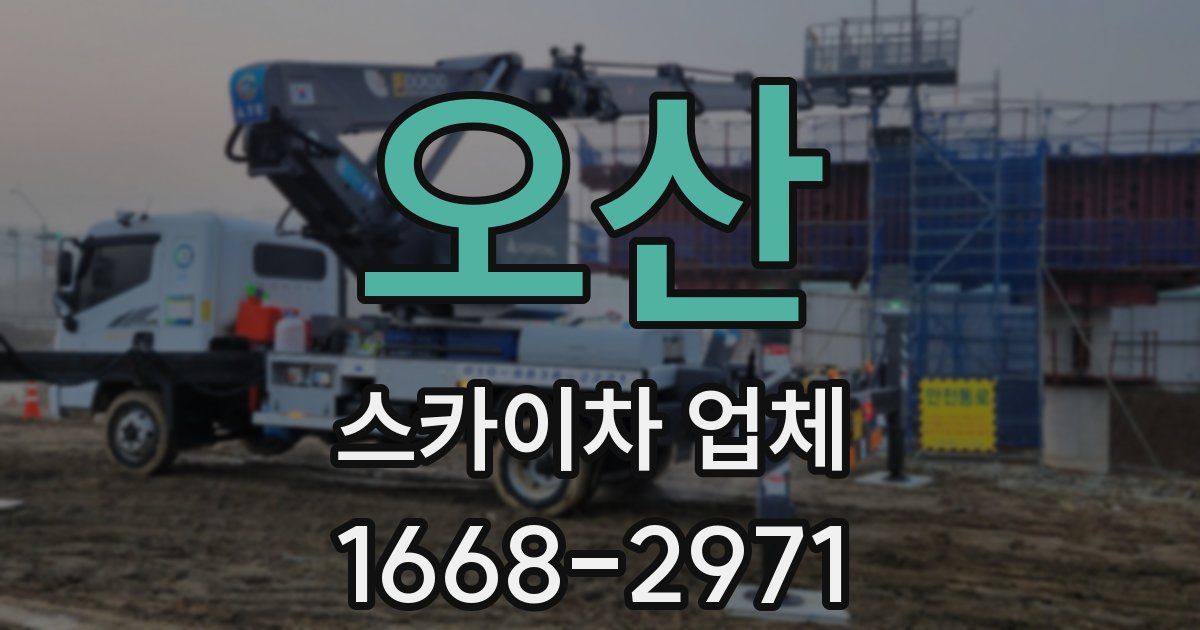 오산 스카이차 업체
