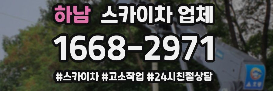 하남 스카이차 업체