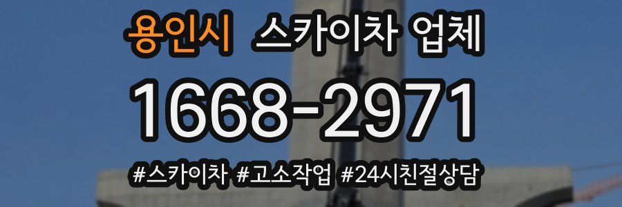 용인시 스카이차 업체