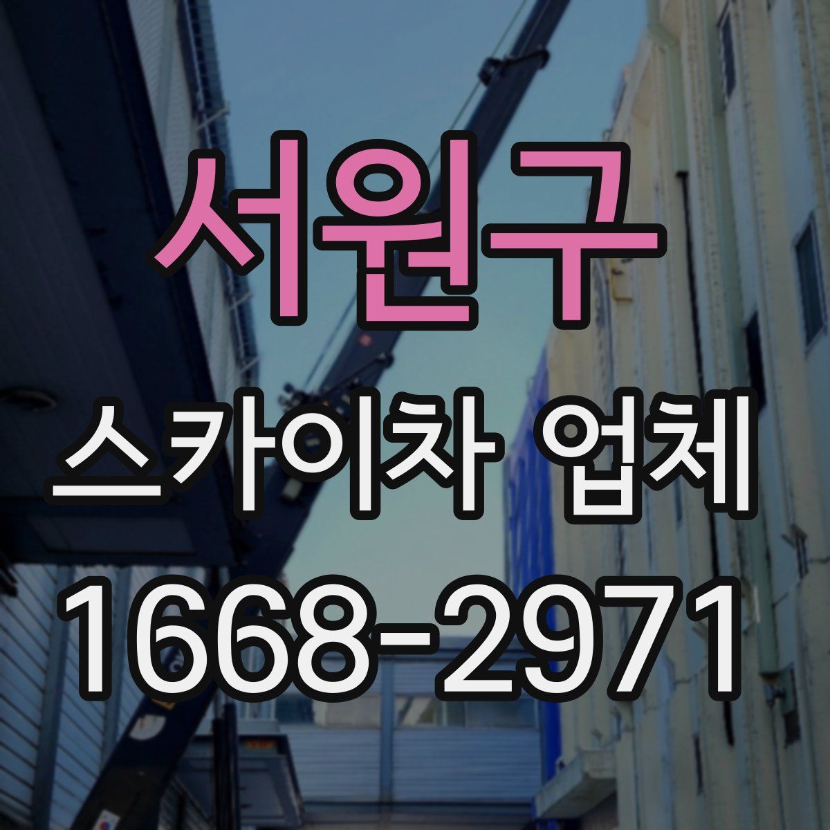서원구 스카이차 업체
