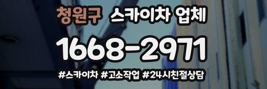 청원구 스카이차 업체