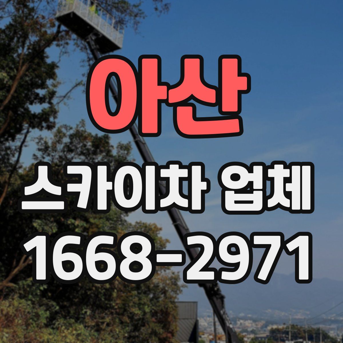 아산 스카이차 업체