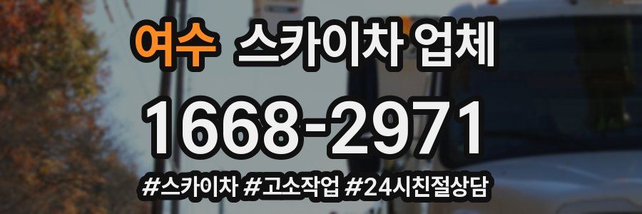 여수 스카이차 업체