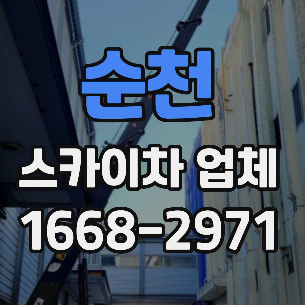 순천 스카이차 업체