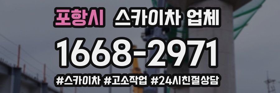포항시 스카이차 업체