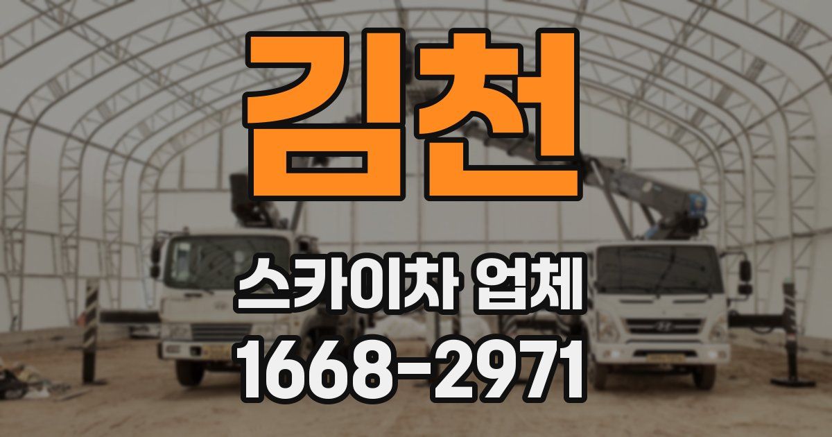 김천 스카이차 업체