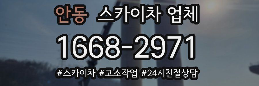 안동 스카이차 업체