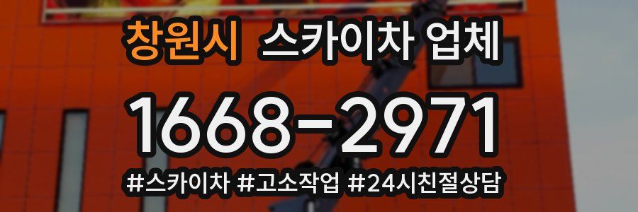 창원시 스카이차 업체