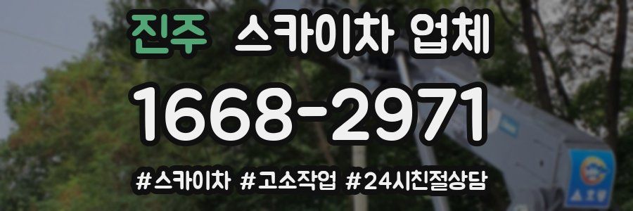진주 스카이차 업체
