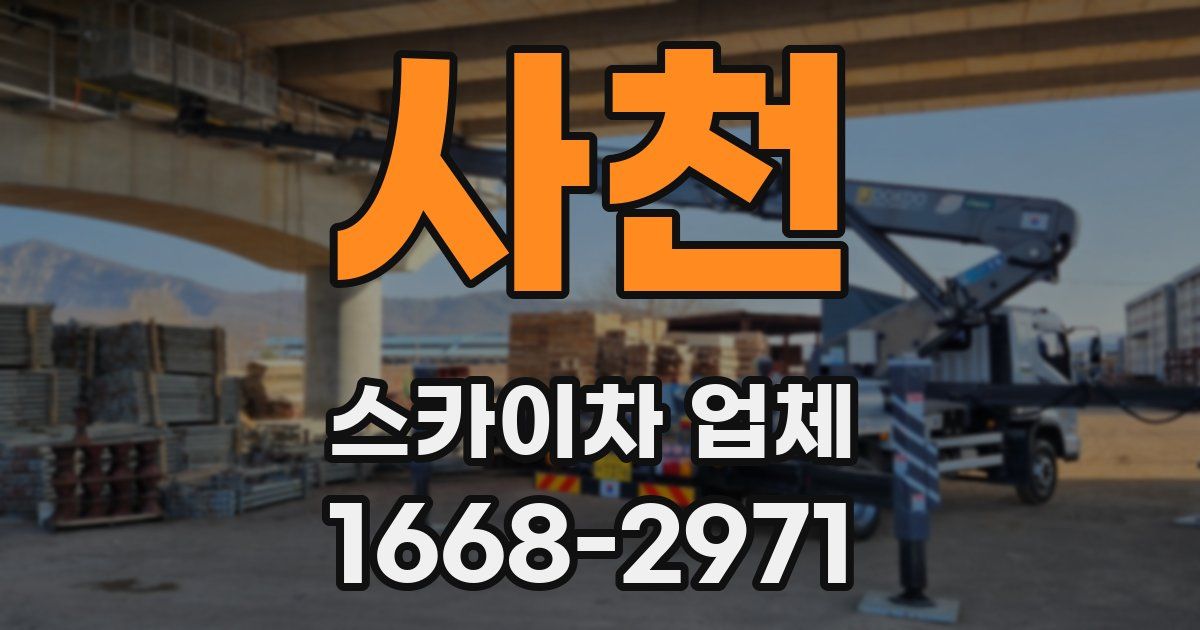 사천 스카이차 업체
