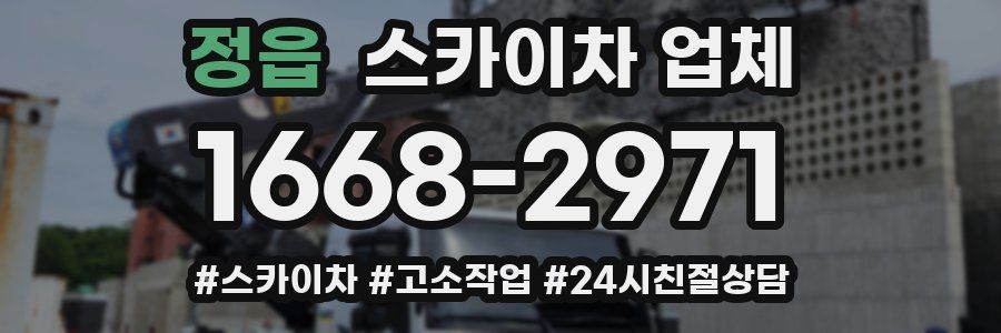 정읍 스카이차 업체