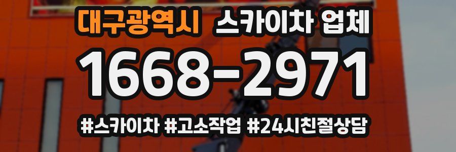 대구광역시 스카이차 업체