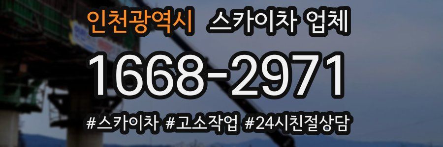 인천광역시 스카이차 업체