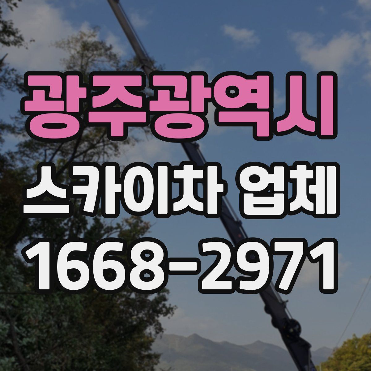 광주광역시 스카이차 업체