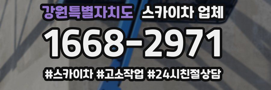 강원특별자치도 스카이차 업체