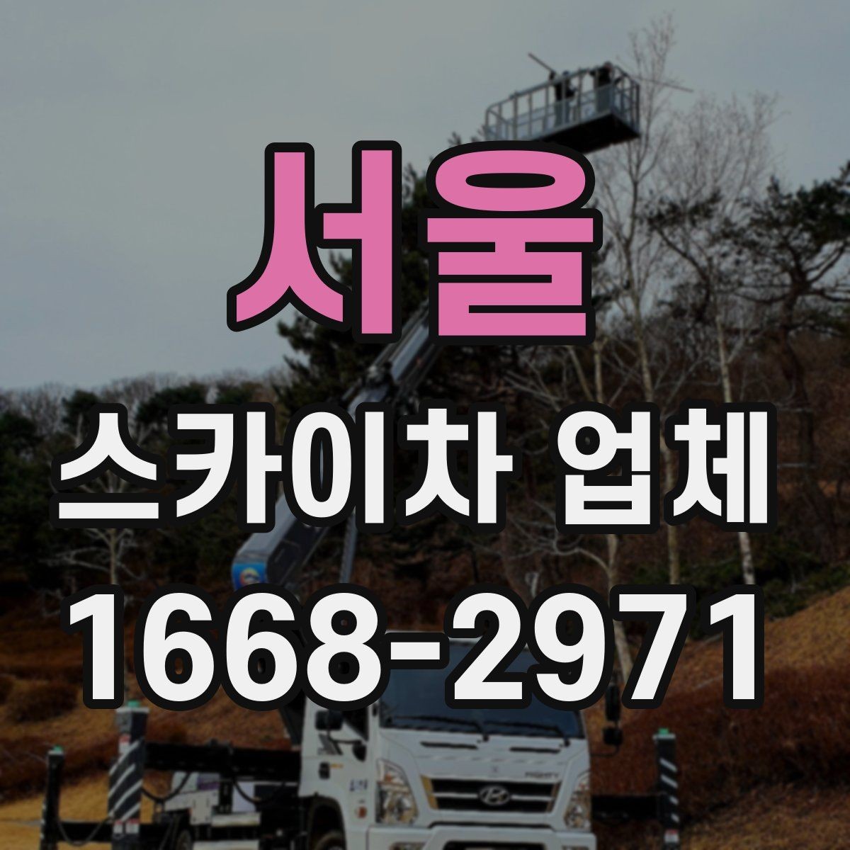 서울 스카이차 업체 사용 목적별 장비 추천 포인트