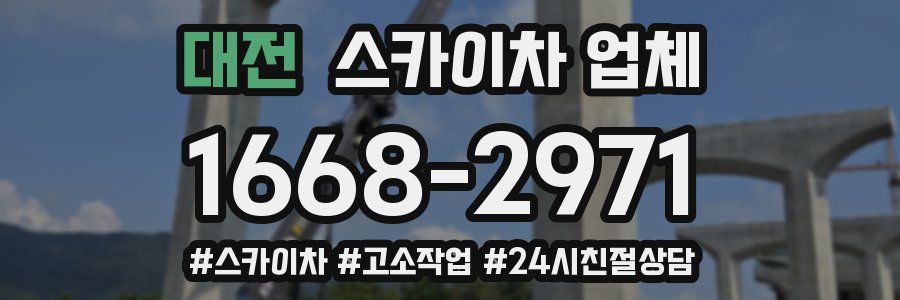 대전 스카이차 업체