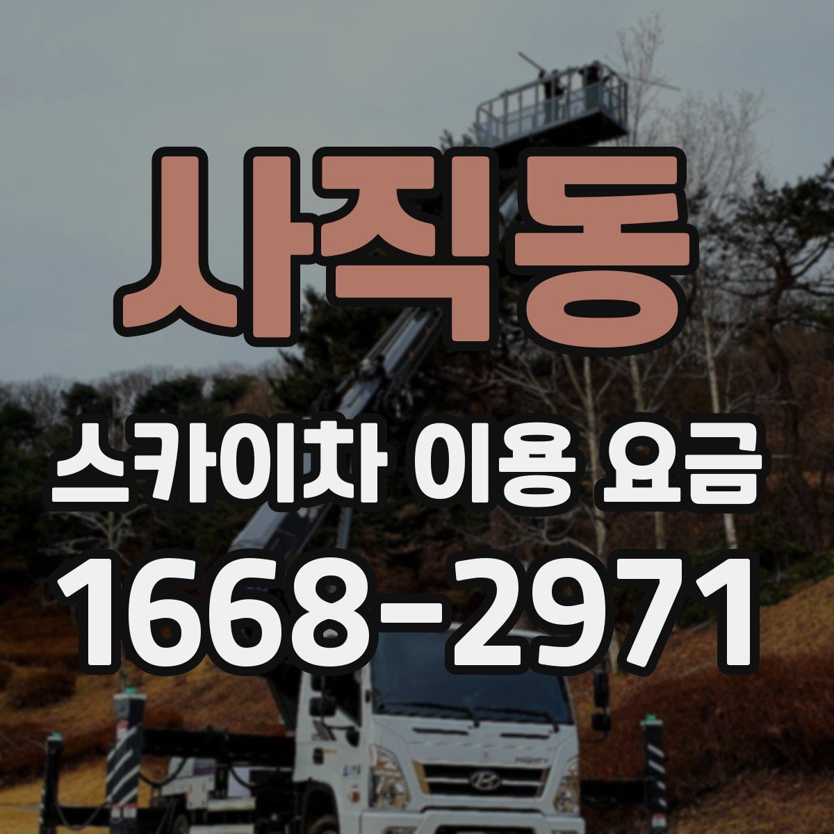 사직동 스카이차 이용 요금