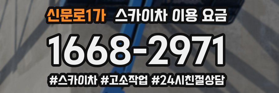 신문로1가 스카이차 이용 요금