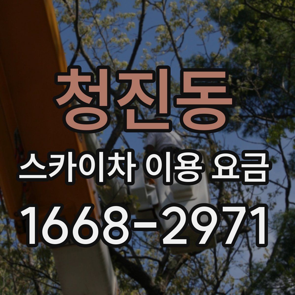 청진동 스카이차 이용 요금 확인 시 현장 사진이 필요한 이유