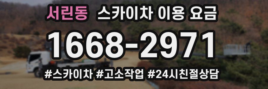 서린동 스카이차 이용 요금