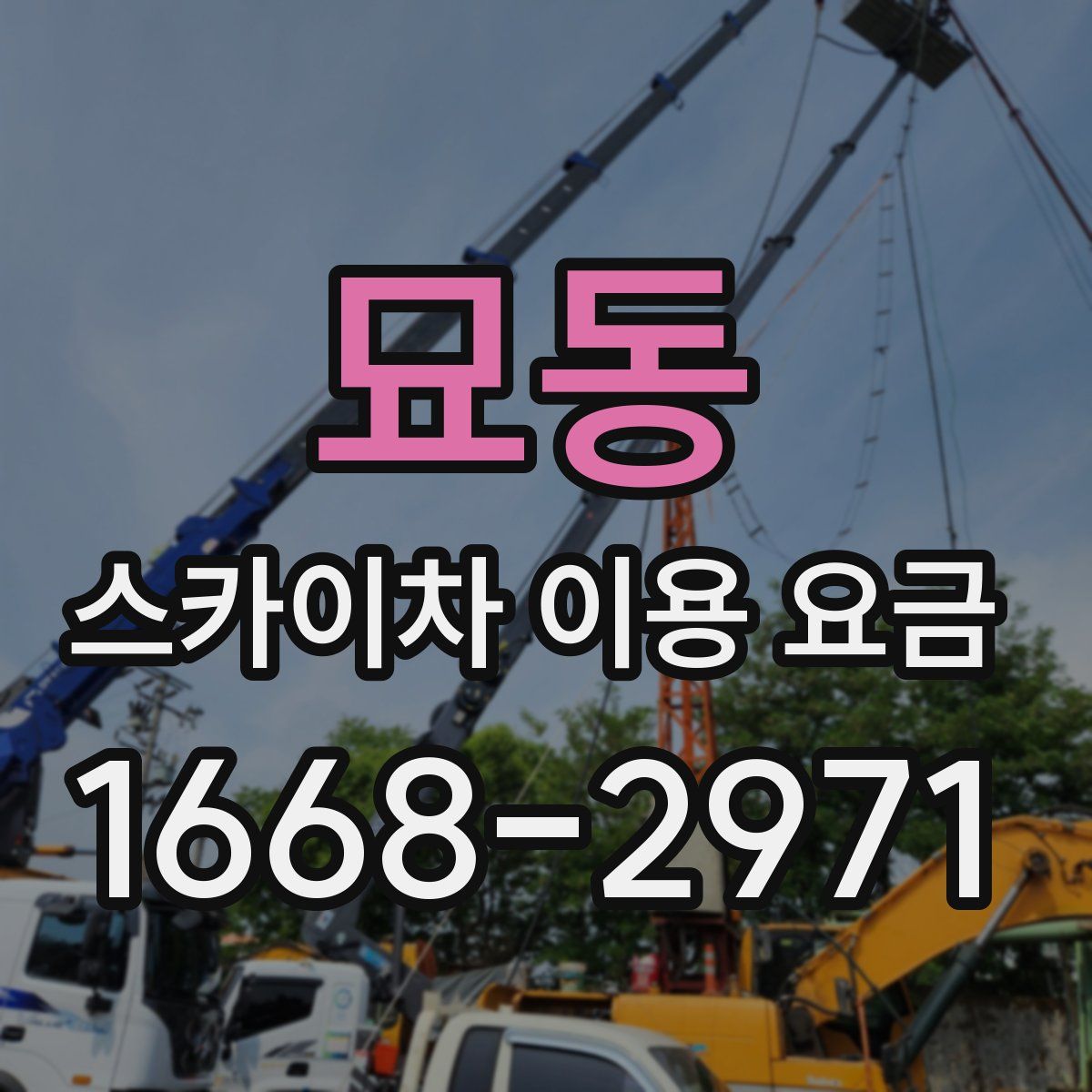 묘동 스카이차 이용 요금