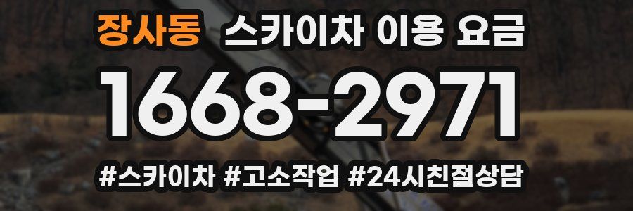 장사동 스카이차 이용 요금