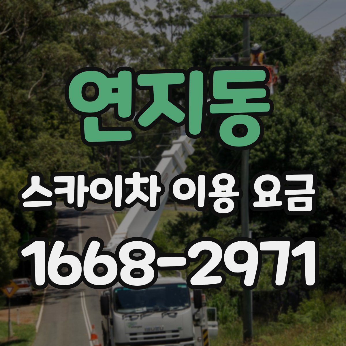 연지동 스카이차 이용 요금