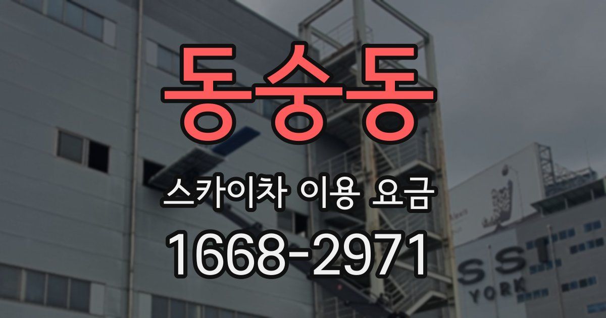 동숭동 스카이차 이용 요금