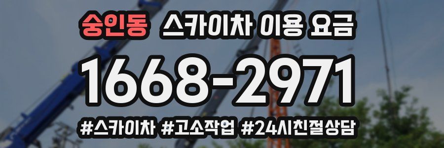 숭인동 스카이차 이용 요금